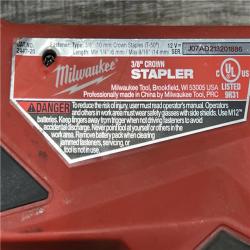 AS-IS Milwaukee Tool M12 3/8  Crown Stapler (Tool Only)