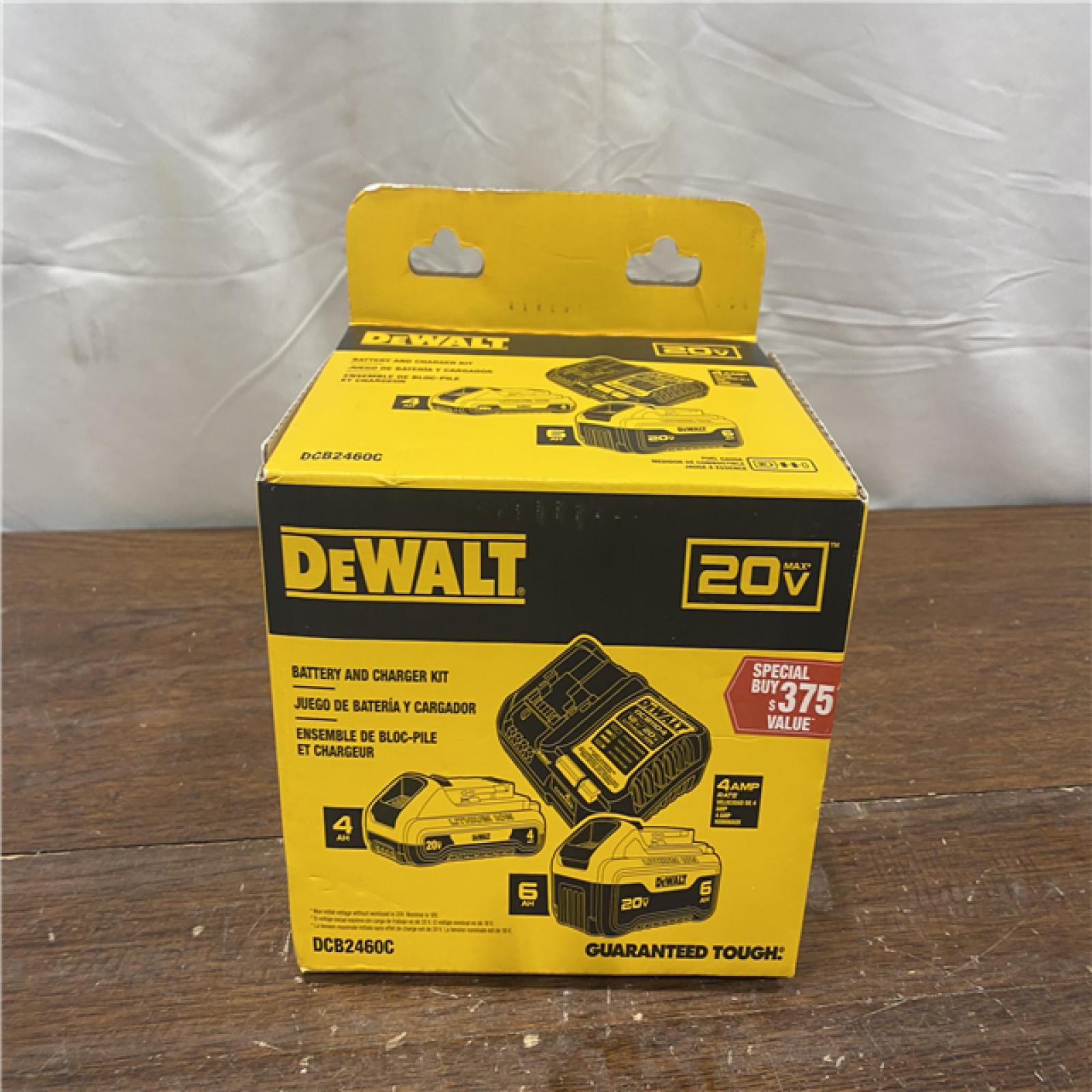 NEW DEWALT 20V MAX Lithium-Ion 6.0Ah and 4.0Ah Battery and Charger Starter Kit