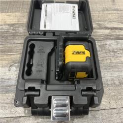 AS-IS DEWALT 55 ft. Green Self-Leveling Cross Line Laser Level with (2) AA Batteries & Case