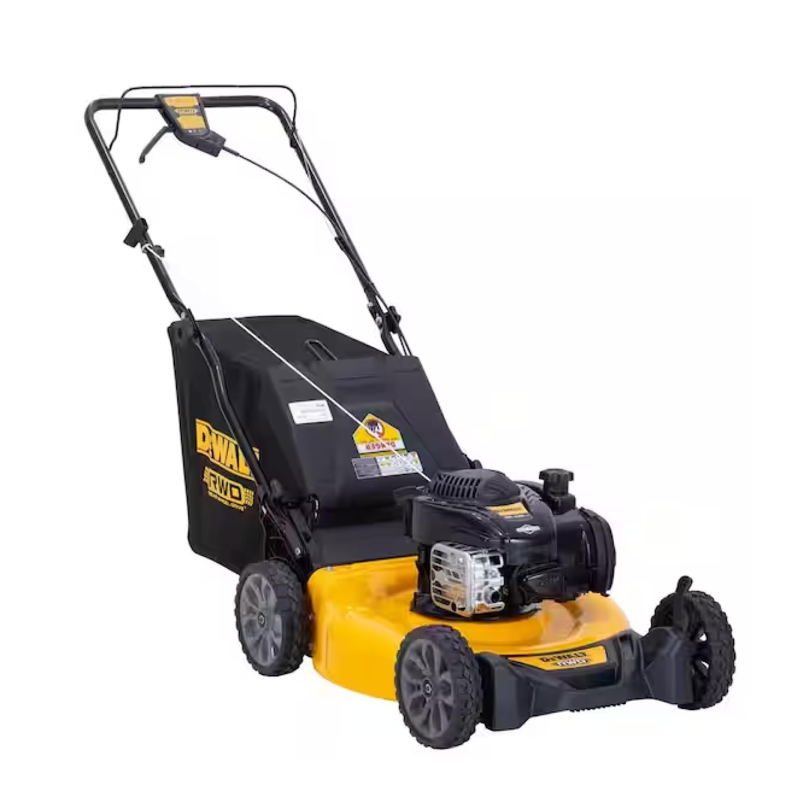 DALLAS LOCATION -  DEWALT 21 in. 150cc Briggs and Stratton 625ex Engine Rear Wheel Drive 2-in-1 Gas Self Propelled Walk Behind Lawn Mower PALLET - ( UNITS 3)