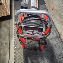 HOUSTON LOCATION - AS-IS RIDGID K-400 Drain Cleaning Snake Auger 120-Volt Drum Machine with C-32IW 3/8 in. X 75 Ft. Cable + 4-Piece Tool Set & Gloves