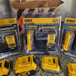 HOUSTON LOCATION - AS-IS DEWALT BATTERY PACK QTY - 7 & CHARGER QTY - 3