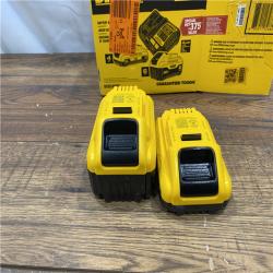 AS IS DEWALT 20V MAX Lithium-Ion 6.0Ah and 4.0Ah Battery and Charger Starter Kit