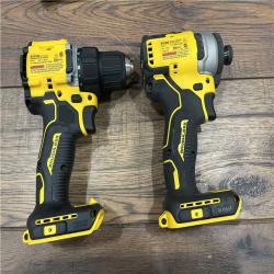 AS-IS DEWALT ATOMIC 20-Volt MAX Lithium-Ion Cordless Combo Kit (2-Tool) with (2) 2.0Ah Batteries, Charger and Bag