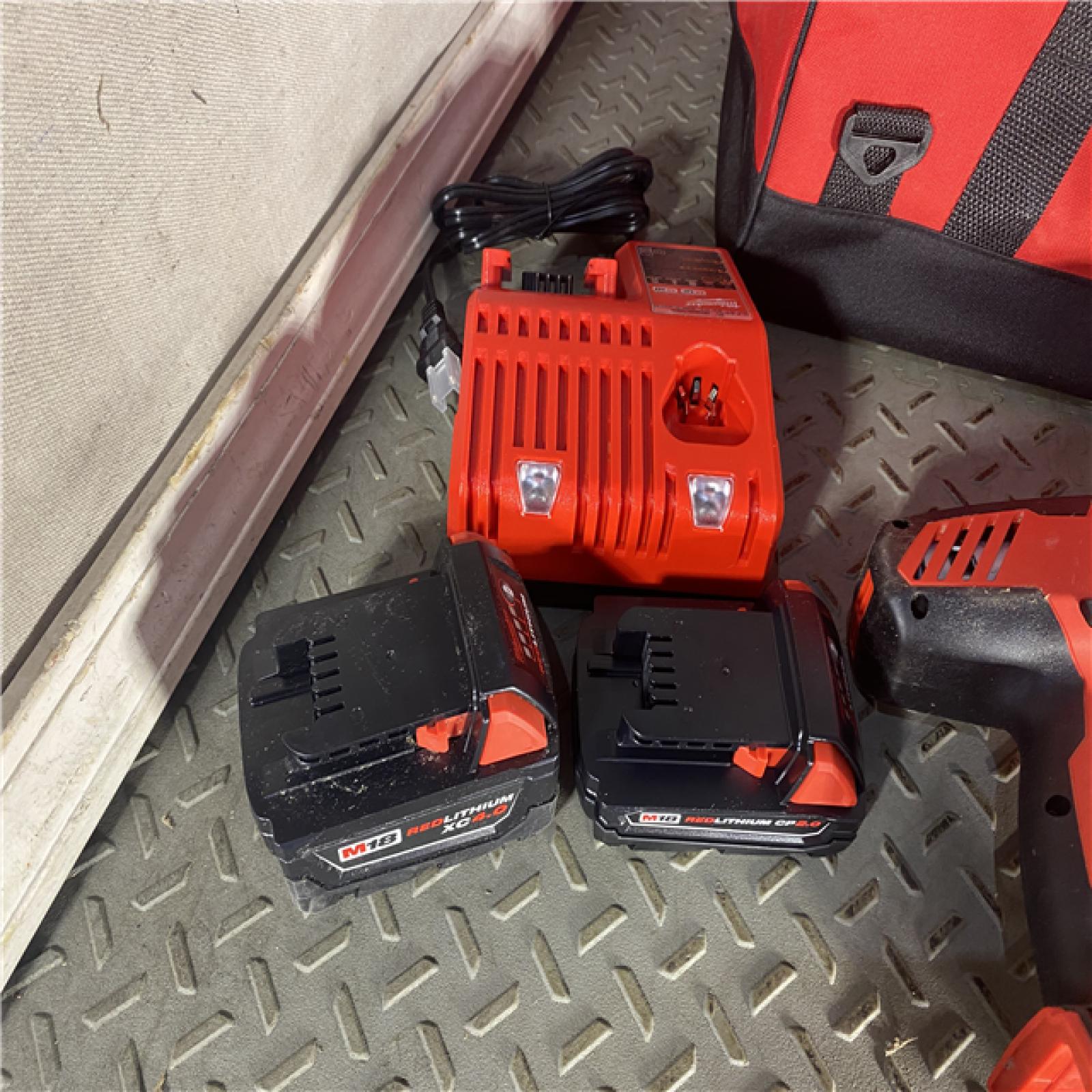 HOUSTON LOCATION - AS-ISM18 18-Volt Lithium-Ion Brushless Cordless Combo Kit (4-Tool) with 2-Batteries, 1-Charger and Tool Bag