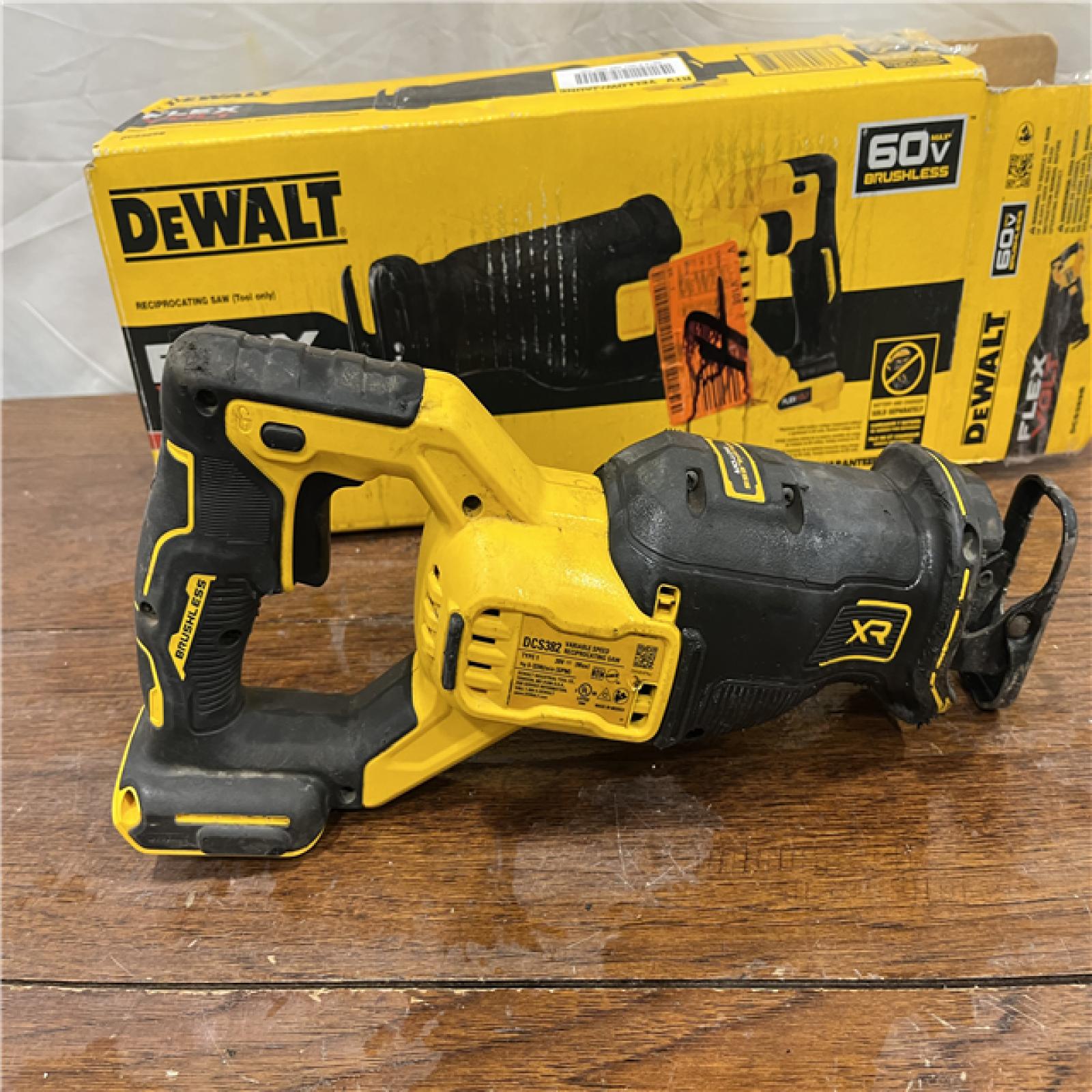 AS-ISDeWalt DCS389B FLEXVOLT 60V MAX Cordless Brushless Reciprocating Saw (Tool-Only)