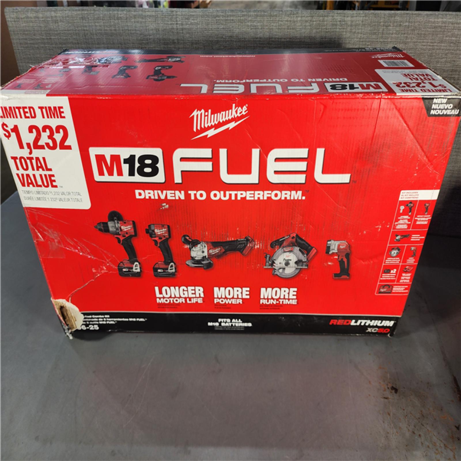 HOUSTON LOCATION - AS-IS Milwaukee  M18 FUEL 5-TOOL COMBO KIT