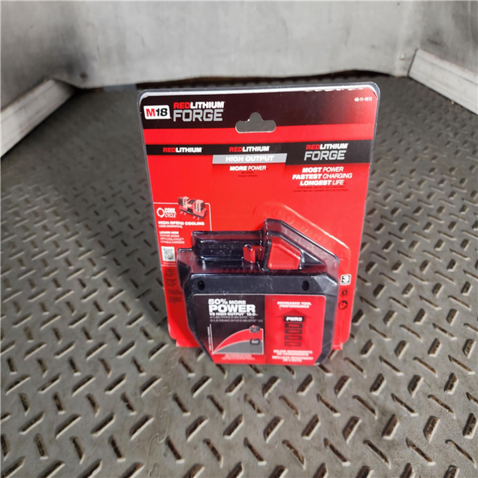 HOUSTON LOCATION - AS-IS (NEW) Milwaukee 48-11-1813 M18 REDLITHIUM FORGE High Output 12.0Ah Battery Pack