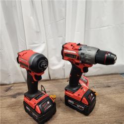 AS-IS Milwaukee M18 FUEL 18V Lithium-Ion Brushless Cordless Hammer Drill and Impact Driver Combo Kit (2-Tool) with 2 Batteries