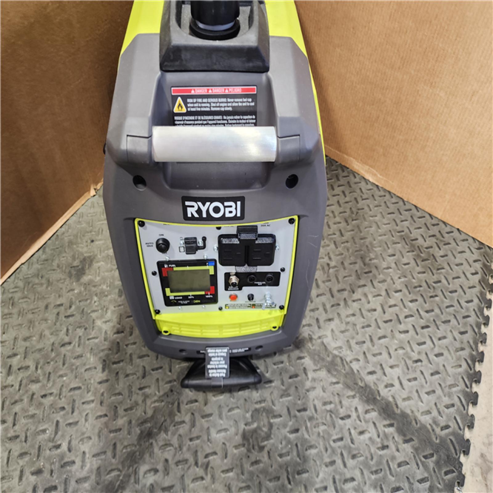 HOUSTON LOCATION - AS-IS RYOBI 2,300-Watt Recoil Start Bluetooth Super Quiet Gasoline Powered Digital Inverter Generator with CO Shutdown Sensor