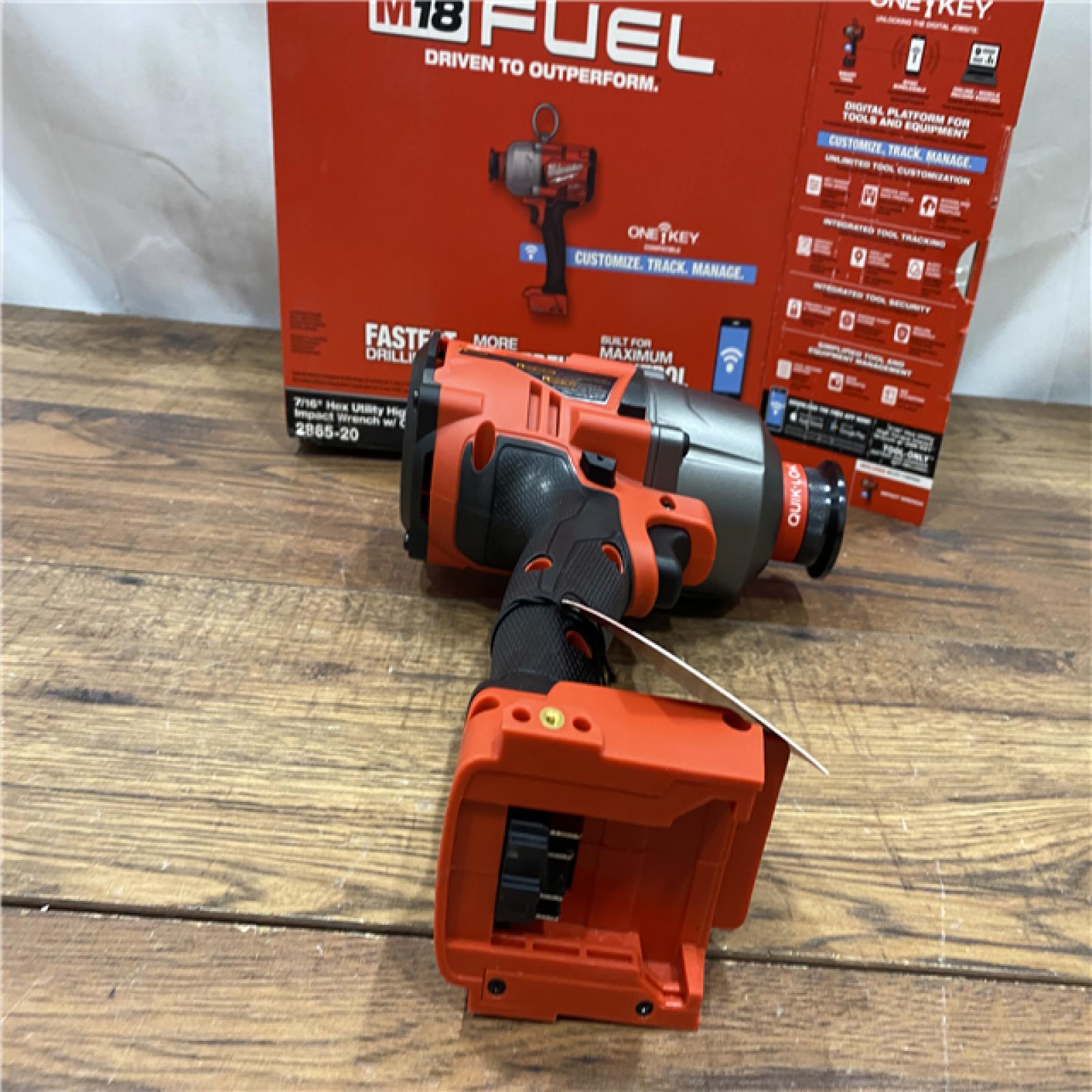 AS IS Milwaukee M18 FUEL ONE-KEY 18-Volt Lithium-Ion Brushless Cordless 7/16 in. Hex High Torque Impact Wrench (Tool-Only)