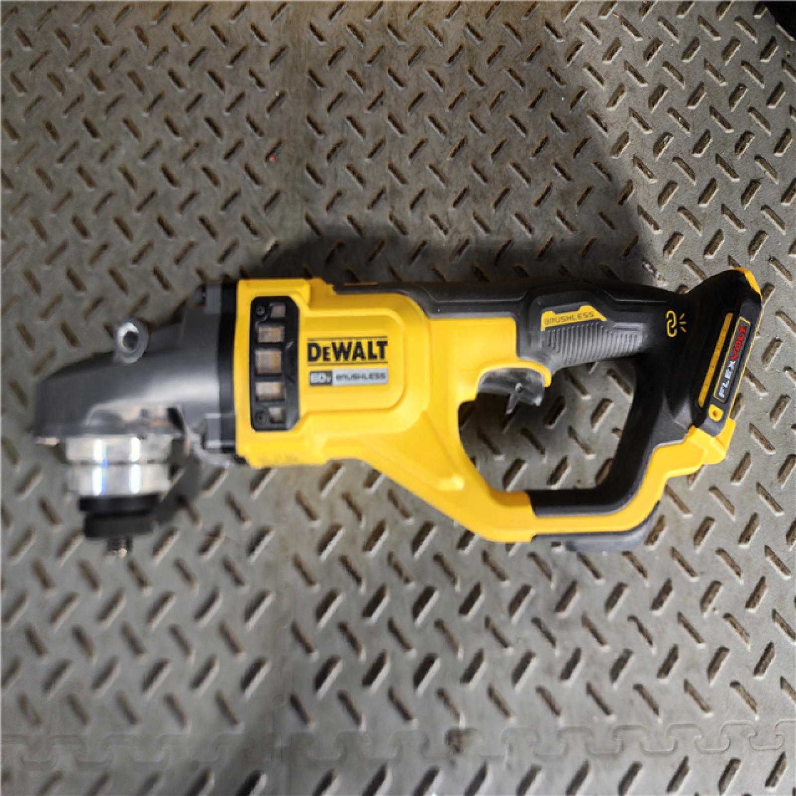 HOUSTON LOCATION - AS-IS (APPEARS LIKE NEW) Dewalt DCG460B 60V MAX Brushless Lithium-Ion 7 in. - 9 in. Cordless Large Angle Grinder (Tool Only)