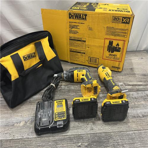 AS-IS DEWALT20V MAX XR Lithium-Ion Brushless Cordless 2-Tool Combo Kit