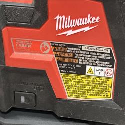 AS-IS Milwaukee-3522-21 Green Beam Laser Cross Line Plumb Point USB Rechargeable