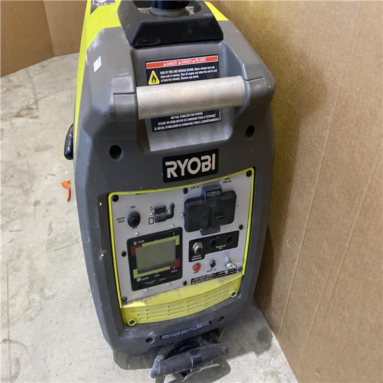 Houston location AS-IS RYOBI 2,300-Watt Recoil Start Bluetooth Super Quiet Gasoline Powered Digital Inverter Generator with CO Shutdown Sensor