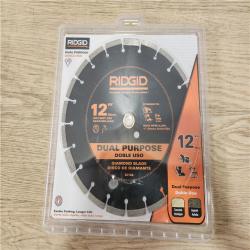 Phoenix Location NEW RIDGID 12 in. Dual-Purpose Diamond Blade