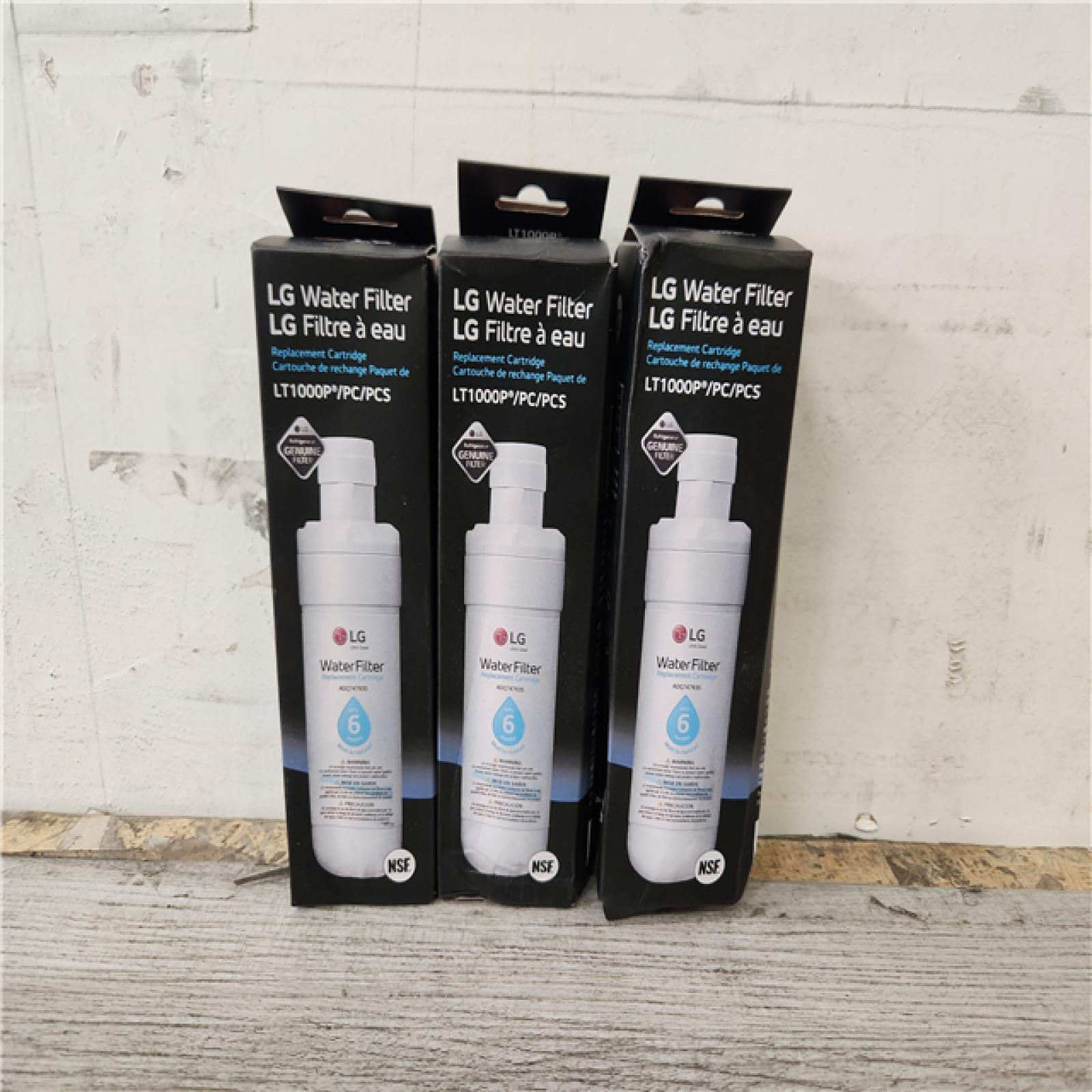 Phoenix Location NEW LG LT1000P3 - 6 Month / 200 Gallon Capacity Replacement Refrigerator Water Filter 3-Pack (NSF42, NSF53, and NSF401*)