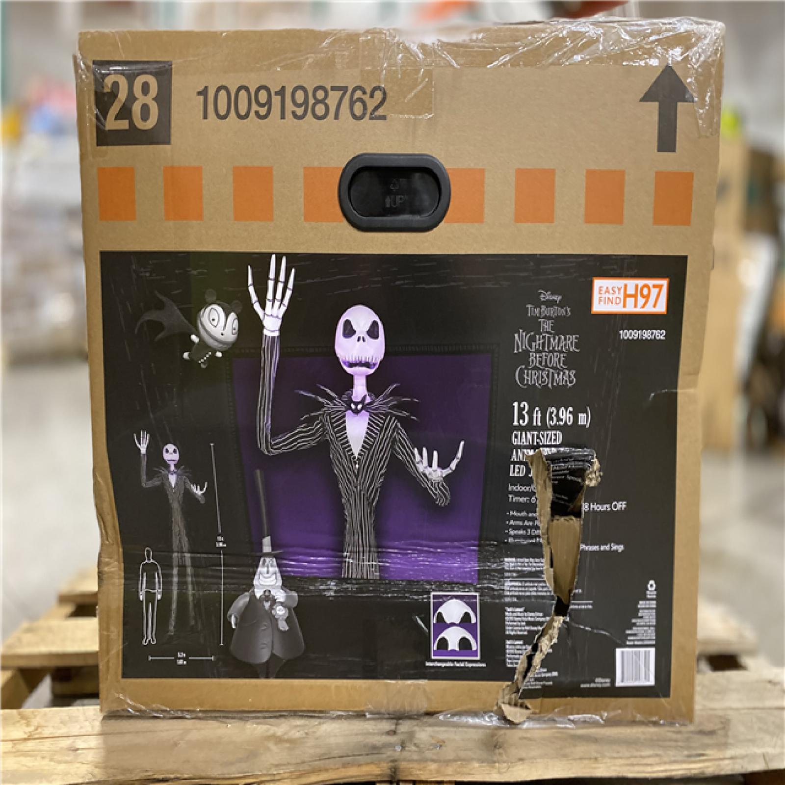 DALLAS LOCATION - Disney 13 ft. Giant-Sized Animated LED Jack Skellington