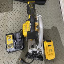 Houston location AS-IS Dewalt-DCS565P1 20V MAX* 6-1/2 in. Brushless Cordless Circular Saw Kit