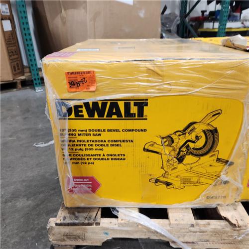 Dallas Location - NEW- DEWALT 12-in 15-Amp Dual Bevel Sliding Compound Corded Miter Saw