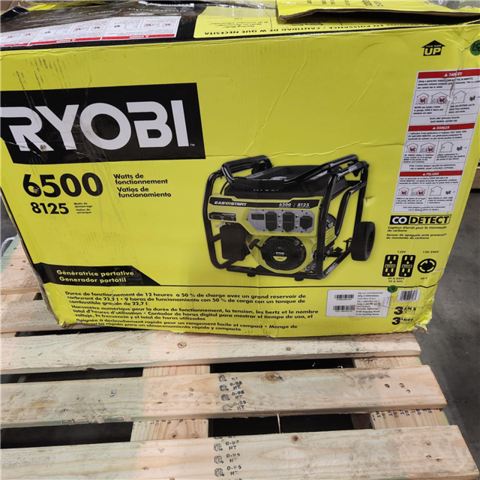 Dallas Location - As-Is RYOBI 6500-Watt Generator