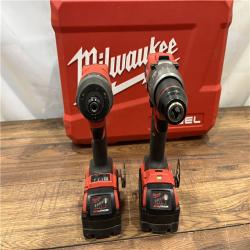 AS-IS Milwaukee M18 FUEL 18V Lithium-Ion Brushless Cordless Hammer Drill and Impact Driver Combo Kit (2-Tool) with 2 Batteries