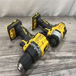 AS-IS DEWALT ATOMIC 20-Volt MAX Lithium-Ion Cordless Combo Kit (2-Tool) with (2) 2.0Ah Batteries, Charger and Bag