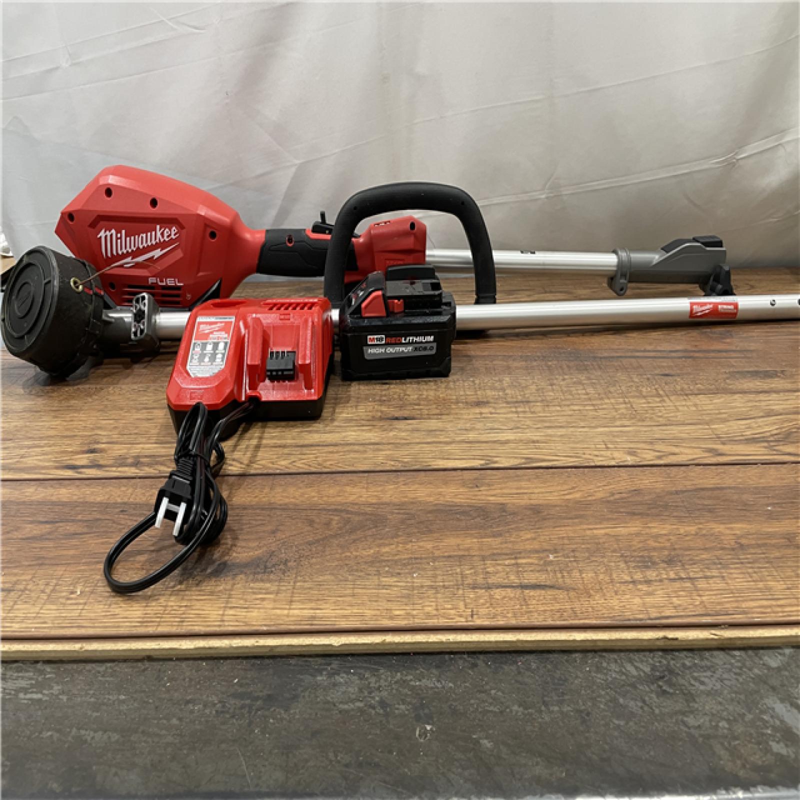 AS-IS Milwaukee M18 FUEL 18V Lithium-Ion Brushless Cordless String Trimmer with QUIK-LOK Attachment Capability