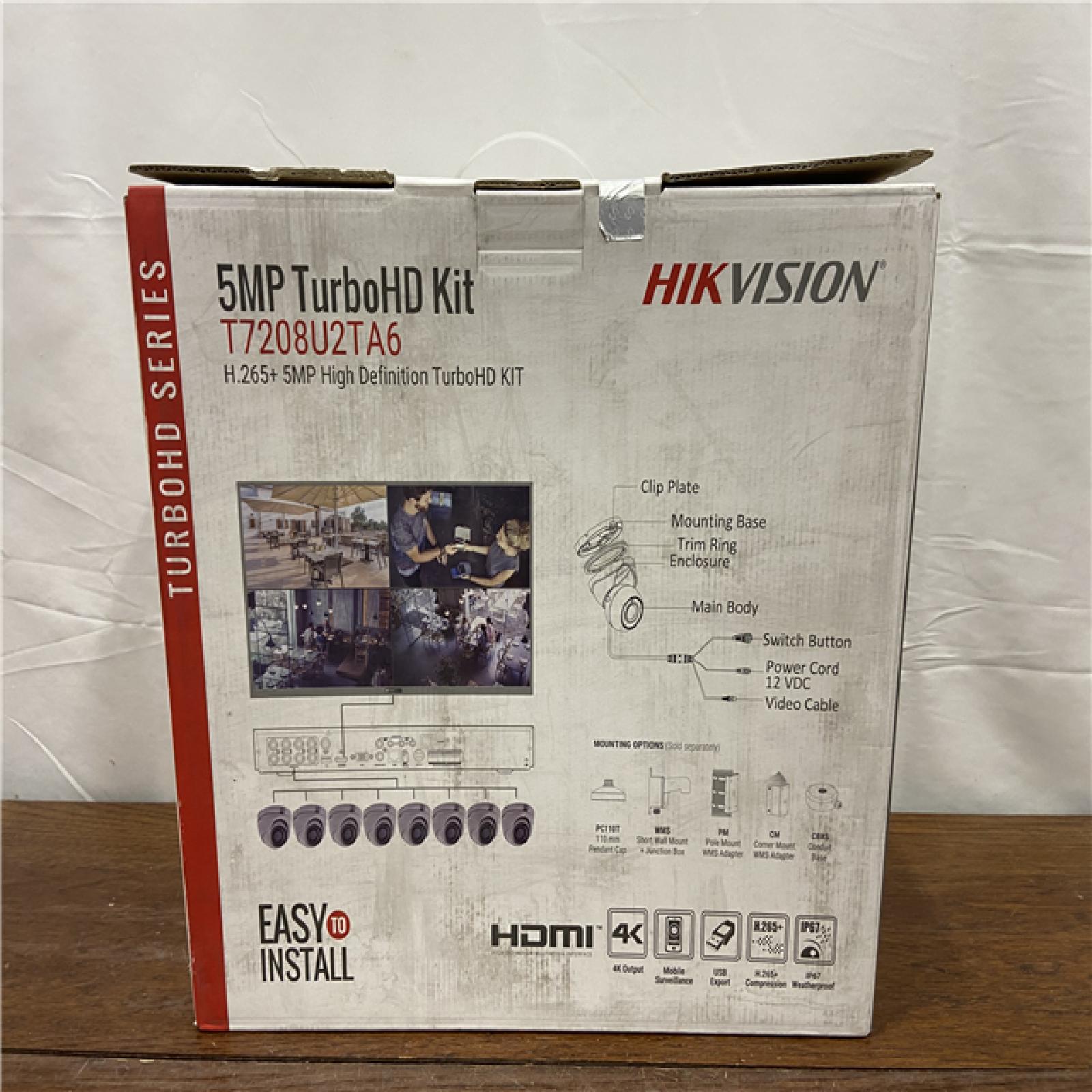 NEW! Hikvision 5 Mp Turbohd Kits - 2 Tb HDD - Digital Video Recorder, Camera - 2560