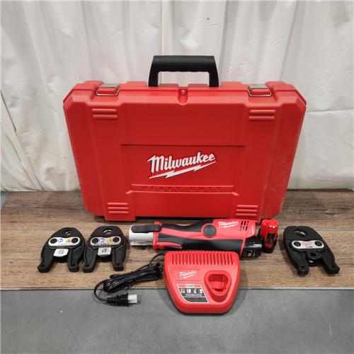 AS IS Milwaukee M12 Force Logic Press Tool 1/2 in. to 1 in. Kit