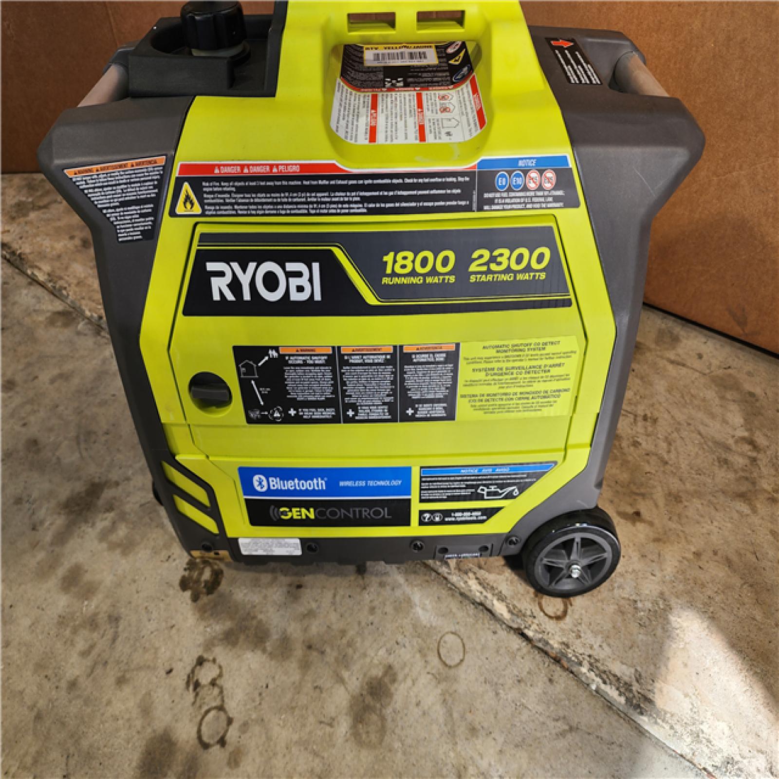 HOUSTON LOCATION - AS-IS 2,300-Watt Recoil Start Bluetooth Super Quiet Gasoline Powered Digital Inverter Generator with CO Shutdown Sensor