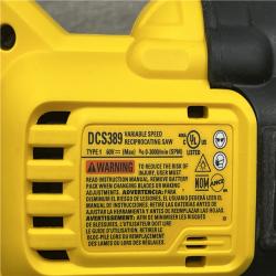 AS-IS DeWalt DCS389B FLEXVOLT 60V MAX Cordless Brushless Reciprocating Saw (Tool-Only)