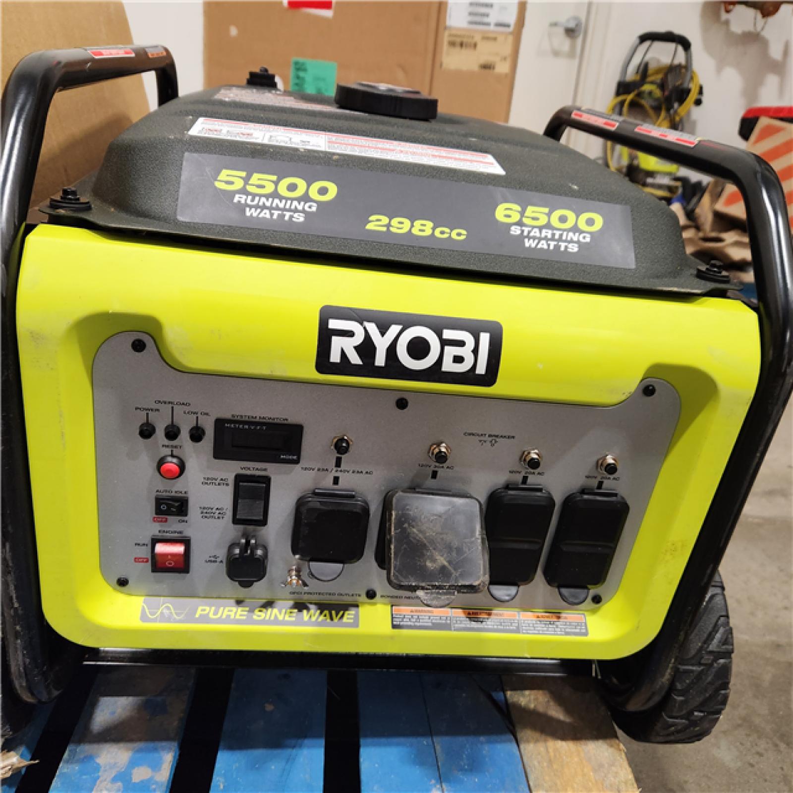 Dallas Location - As-Is Ryobi 5500/6500W Inverter Generator