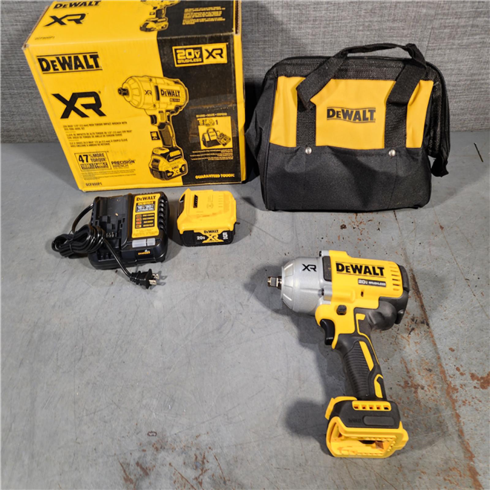 HOUSTON LOCATION - AS-IS DEWALT 20V MAX* XR 1/2  High Torque Impact Wrench with Hog Ring Anvil