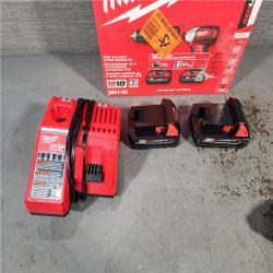 HOUSTON LOCATION - AS-IS Milwaukee M18 18V Cordless Brushed 2 Tool Drill/Driver and Impact Driver Kit