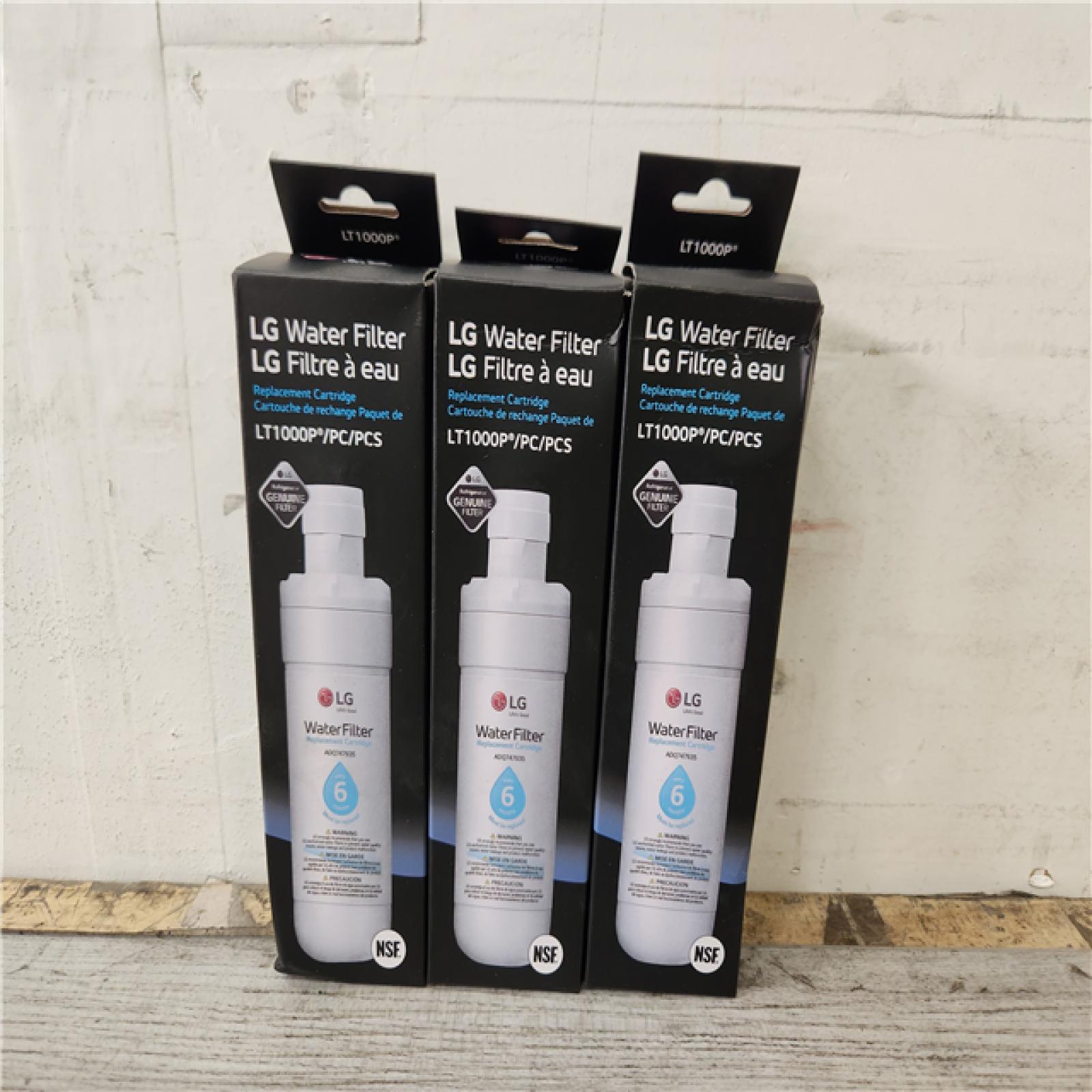 Phoenix Location NEW LG LT1000P3 - 6 Month / 200 Gallon Capacity Replacement Refrigerator Water Filter 3-Pack (NSF42, NSF53, and NSF401*)