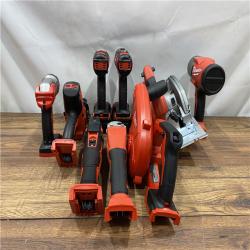 AS IS M18 18-Volt Lithium-Ion Cordless Combo Kit (9-Tool) with (2) Batteries, Charger, and Tool Bag