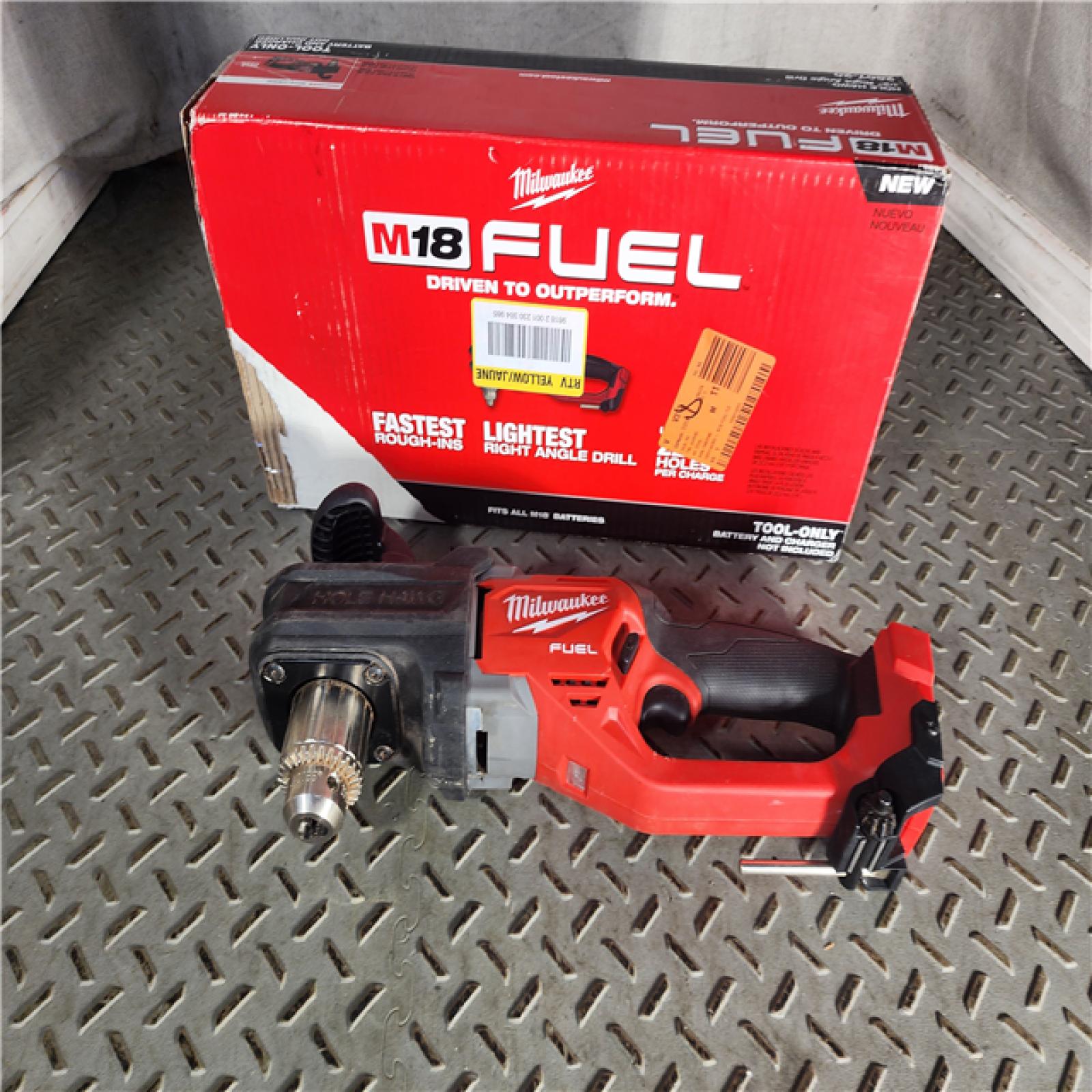 HOUSTON LOCATION - AS-IS Milwaukee M18 18V Fuel Hole Hawg 1/2  Right Angle Drill 2807-20 (TOOL ONLY)