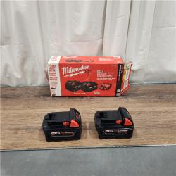 AS IS M18 18-Volt Lithium-Ion XC Starter Kit with Two 5.0Ah Batteries and Charger