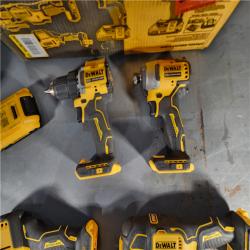 HOUSTON LOCATION - AS-IS DeWalt 20V MAX ATOMIC Cordless Brushless 4 Tool Combo Kit