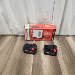 AS IS M18 18-Volt Lithium-Ion XC Starter Kit with Two 5.0Ah Batteries and Charger