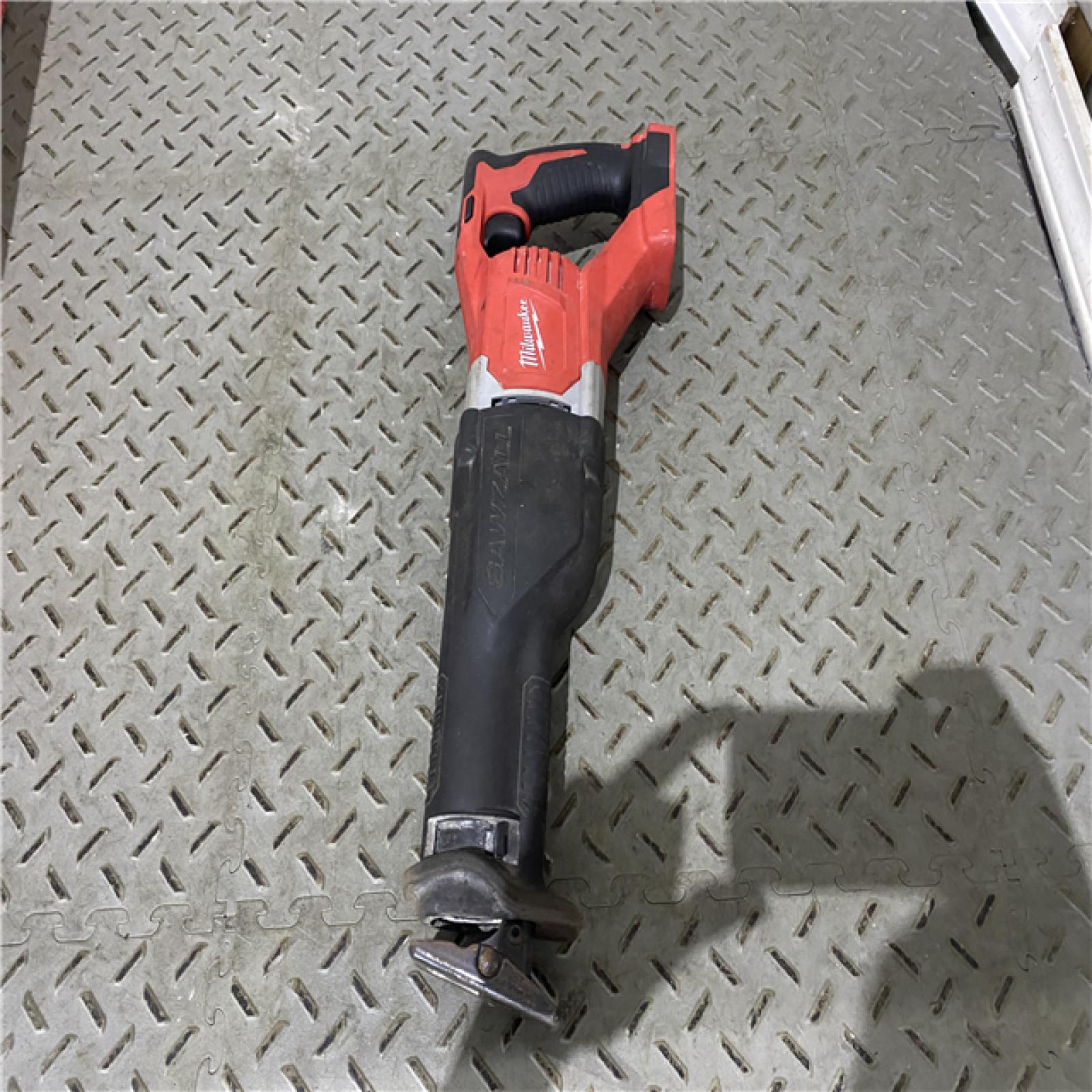 Houston location AS-IS Milwaukee M18 Fuel 18V Brushless Super Sawzall Reciprocating Saw 2722-20 (Bare Tool)