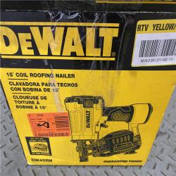 Houston location AS-IS DeWalt 15 Degree Coil Roofing Nailer