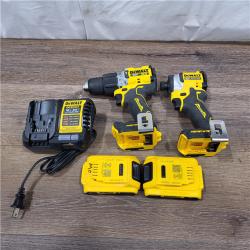 AS-IS DEWALT ATOMIC 20-Volt MAX Lithium-Ion Cordless Combo Kit (2-Tool) with (2) 2.0Ah Batteries, Charger and Bag