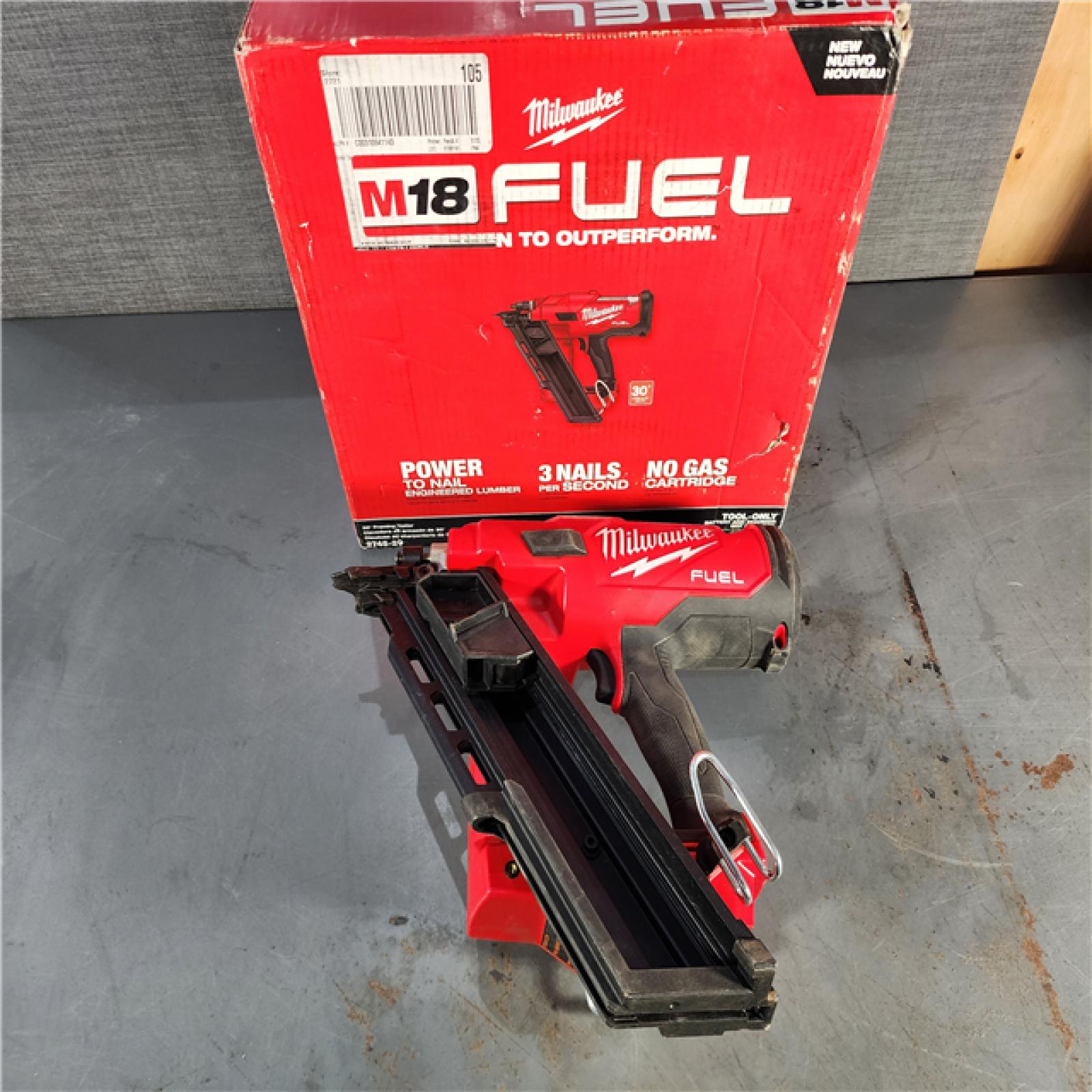 HOUSTON LOCATION - AS-IS M18 FUEL 3-1/2 in. 18-Volt 30-Degree Lithium-Ion Brushless Cordless Framing Nailer (Tool-Only)