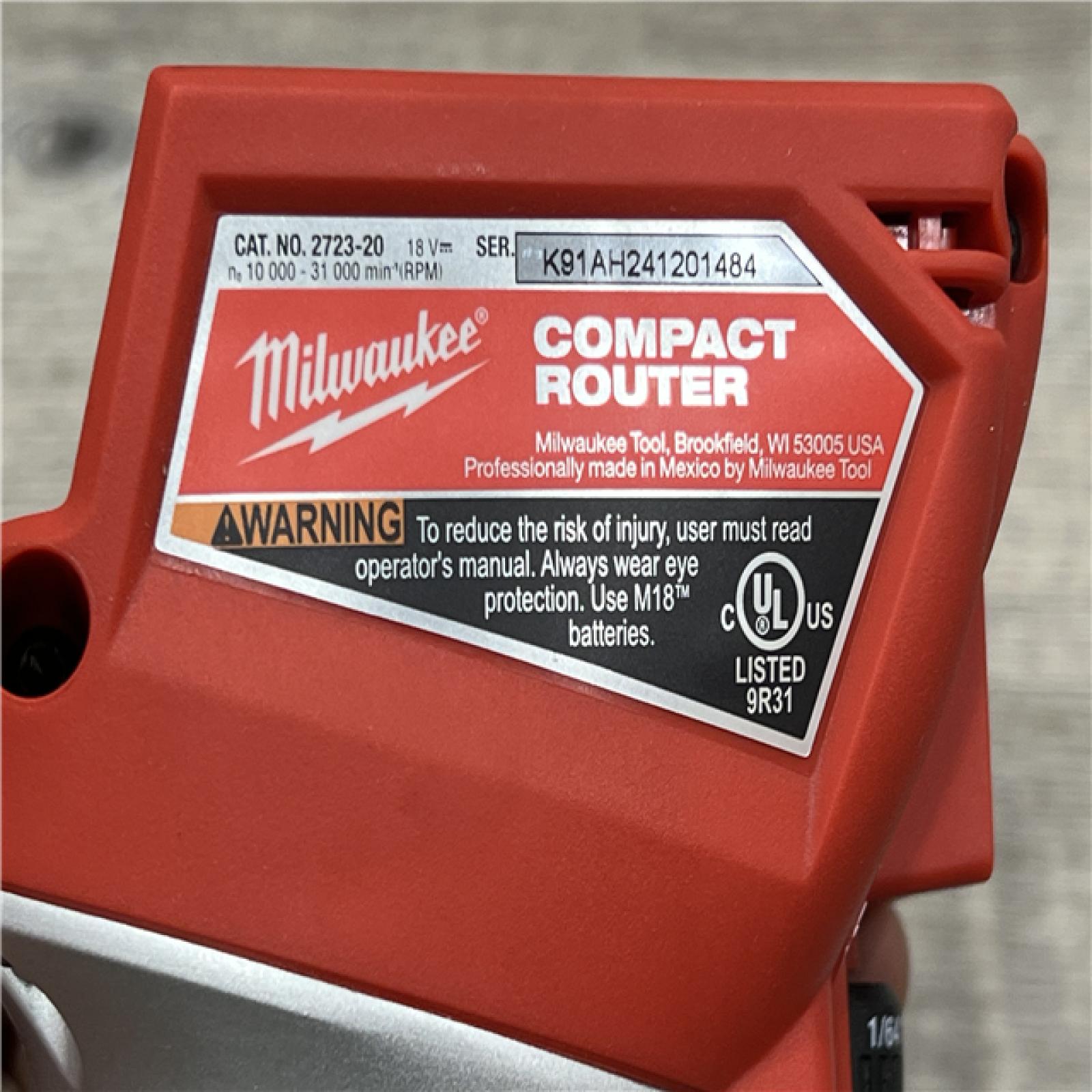 AS-IS Milwaukee M18 FUEL Compact Router Bare