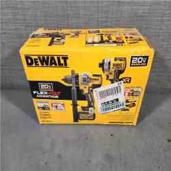 HOUSTON LOCATION - AS-IS DEWALT 20V MAX Cordless Brushless Hammer Drill/Driver 2 Tool Combo Kit with FLEXVOLT ADVANTAGE