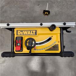 AS-IS DEWALT 15 Amp Corded 10 in. Job Site Table Saw with Rolling Stand