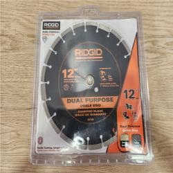 Phoenix Location NEW RIDGID 12 in. Dual-Purpose Diamond Blade CC12X