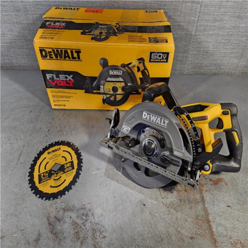 HOUSTON LOCATION - AS-IS DEWALT FLEXVOLT 60V MAX Cordless Brushless 7-1/4 in. Wormdrive Style Circular Saw (Tool Only)